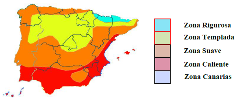 Zonas climáticas Iberia